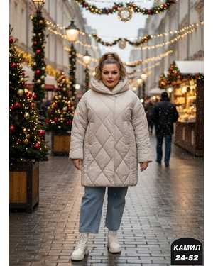 УТЕПЛЁННЫЙ КУРТКА ТКАНЬ ХОЛОФАЙБЕР