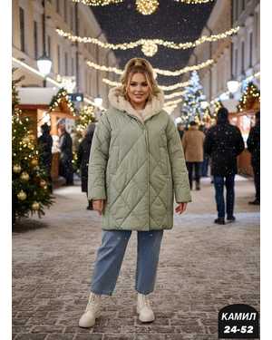 УТЕПЛЁННЫЙ КУРТКА ТКАНЬ ХОЛОФАЙБЕР