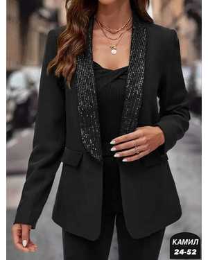 ПИДЖАК ТКАНЬ БАРБИ + ПАЙЕТКИ