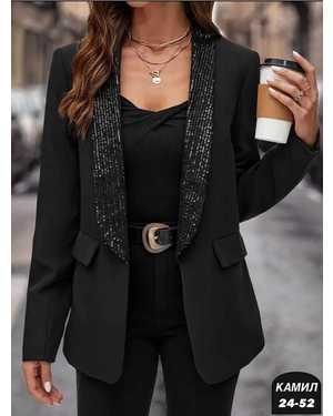 ПИДЖАК ТКАНЬ БАРБИ + ПАЙЕТКИ