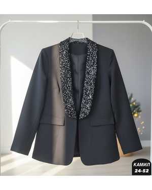 ПИДЖАК ТКАНЬ БАРБИ + ПАЙЕТКИ