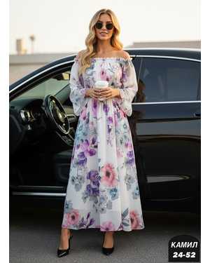 ПЛАТЬЕ ТКАНЬ ШИФОН С ПОДКЛАДОМ