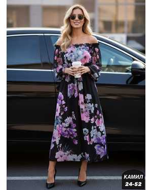 ПЛАТЬЕ ТКАНЬ ШИФОН С ПОДКЛАДОМ