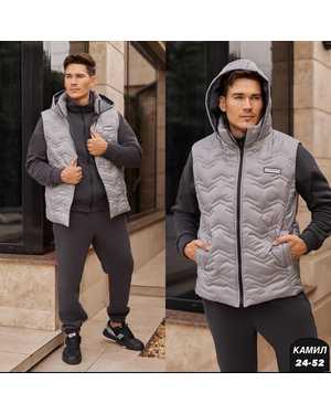МУЖСКОЙ КОСТЮМ ТКАНЬ ЖИЛЕТ СИНТЕПОН С ПОДКЛАДОМ, КОСТЮМ ФЛИС