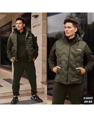 МУЖСКОЙ КОСТЮМ ТКАНЬ ЖИЛЕТ СИНТЕПОН С ПОДКЛАДОМ, КОСТЮМ ФЛИС