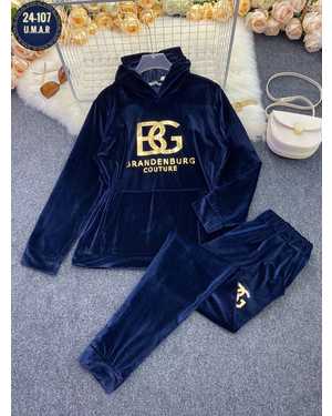 ЖЕНСКИЙ КОСТЮМ ДВОЙКА ТКАНЬ ВЕЛЮР