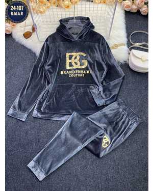 ЖЕНСКИЙ КОСТЮМ ДВОЙКА ТКАНЬ ВЕЛЮР