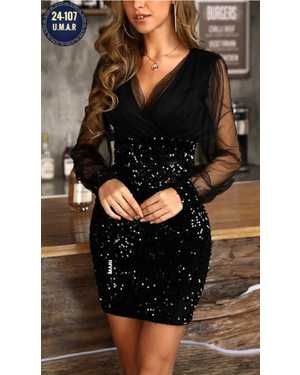 ПЛАТЬЕ В РАЗМЕР ТКАНЬ ВЕЛЮР С ПАЙЕТКАМИ