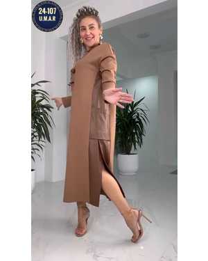 ПЛАТЬЕ ТКАНЬ ТРИКОТАЖ + ПОДКОЖА