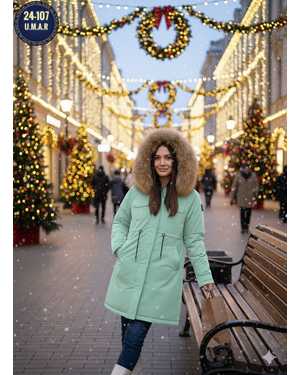 УТЕПЛЁННЫЙ КУРТКА ТКАНЬ ХОЛОФАЙБЕР