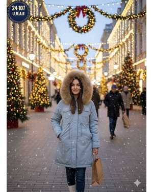 УТЕПЛЁННЫЙ КУРТКА ТКАНЬ ХОЛОФАЙБЕР