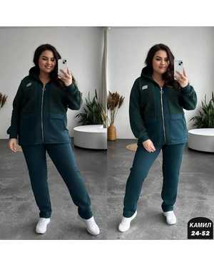 ЖЕНСКИЙ КОСТЮМ ДВОЙКА ТКАНЬ ФЛИС + БАРАШКА