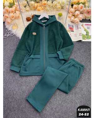 ЖЕНСКИЙ КОСТЮМ ДВОЙКА ТКАНЬ ФЛИС + БАРАШКА