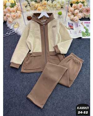 ЖЕНСКИЙ КОСТЮМ ДВОЙКА ТКАНЬ ФЛИС + БАРАШКА