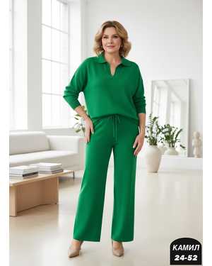 ЖЕНСКИЙ КОСТЮМ ДВОЙКА ТКАНЬ ЛАПША ВЯЗКА