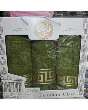 Набор из трёх махровых полотенец. Производитель Узбекистан Размеры 70/130 шт 1 шт 50/80 см 2 шт