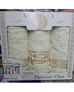 Набор из трёх махровых полотенец. Производитель Узбекистан Размеры 70/130 шт 1 шт 50/80 см 2 шт