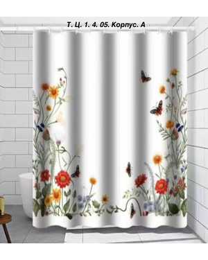 штора (занавеска) для ванной водоотталкивающая пропитка размер: 180 на 180см. комплектация : штора - 1 шт, крючки - 12 шт