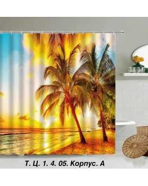 штора (занавеска) для ванной водоотталкивающая пропитка размер: 180 на 180см. комплектация : штора - 1 шт, крючки - 12 шт