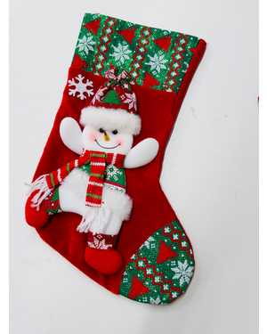 Новогодний сапожок Деда Мороза для подарков и сладостей 
