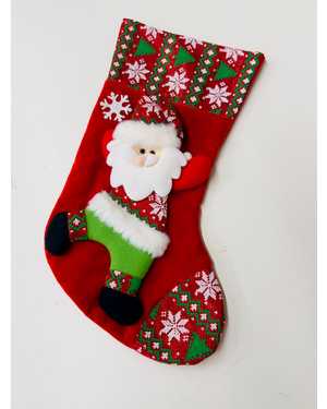 Новогодний сапожок Деда Мороза для подарков и сладостей 