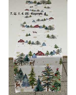 Дорожка новогодняя Велюровая Размер 35 на 180см