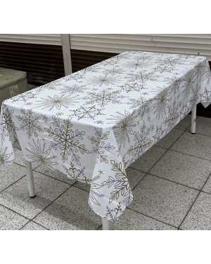 Скатерть новогодняя Велюровая Размер 150 на 220см