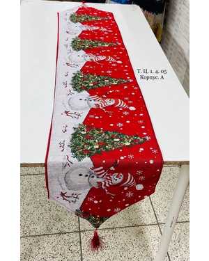 Дорожка новогодняя гобеленовая Размер Размер 35 на 180см