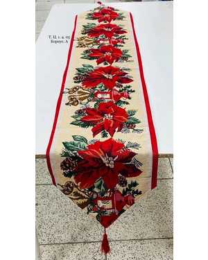Дорожка новогодняя гобеленовая Размер Размер 35 на 180см