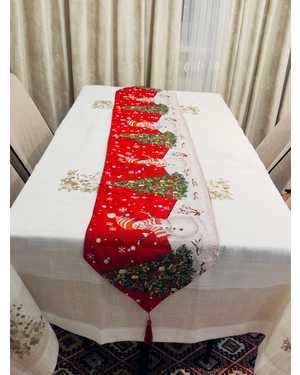 Новогодняя дорожка гобеленовая Размер 35 на 180см