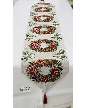 Новогодняя дорожка гобеленовая Размер 35 на 180см