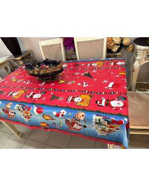 Распродажа. Новогодняя скатерть клеенка Размер 140на220см без выбора