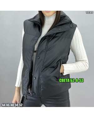 ЖИЛЕТКА ТКАНЬ ЭКО-КОЖА