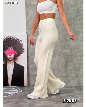 БРЮКИ ТКАНЬ ВЯЗАНЫЙ ЛАПША