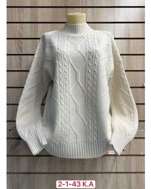 СВИТЕР ТКАНЬ 43% COTTON, 38% CASHMERE, 10% WOOL, 9% ELASTANE