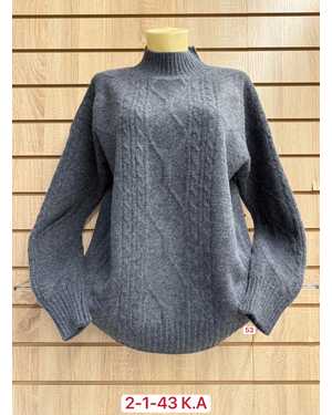 СВИТЕР ТКАНЬ 43% COTTON, 38% CASHMERE, 10% WOOL, 9% ELASTANE