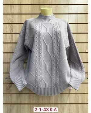 СВИТЕР ТКАНЬ 43% COTTON, 38% CASHMERE, 10% WOOL, 9% ELASTANE