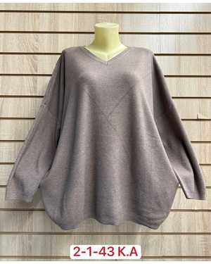 СВИТЕР ТКАНЬ 60% COTTON, 20% CASHMERE, 10% ELASTANE, 10% ANGORA