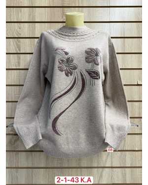 СВИТЕР ТКАНЬ ХЛОПОК, КАШЕМИР, ШЕРСТЬ, ЭЛАСТАН