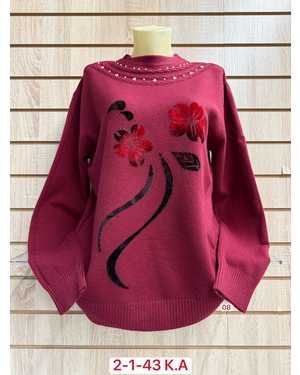 СВИТЕР ТКАНЬ ХЛОПОК, КАШЕМИР, ШЕРСТЬ, ЭЛАСТАН