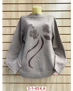 СВИТЕР ТКАНЬ ХЛОПОК, КАШЕМИР, ШЕРСТЬ, ЭЛАСТАН