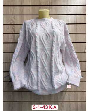 СВИТЕР ТКАНЬ ШЕРСТЬ, 70% COTTON, 20% WOOL, 10% CASHMERE