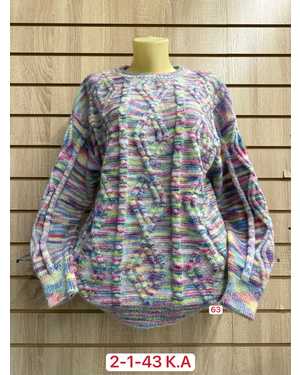 СВИТЕР ТКАНЬ ШЕРСТЬ, 70% COTTON, 20% WOOL, 10% CASHMERE