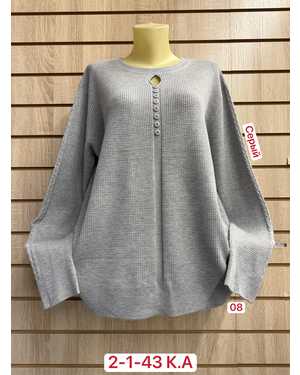 СВИТЕР ТКАНЬ ВИСКОЗА, ДАКРОН, ХЛОПОК