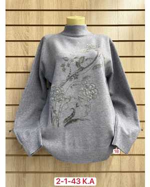 СВИТЕР ТКАНЬ 43 % COTTON, 38% CASHMERE, 10% WOOL, 9% ELASTANE