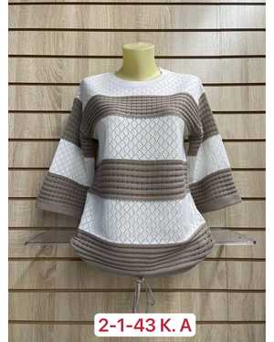СВИТЕР ТКАНЬ ХЛОПОК 65%, ПОЛИЭСТЕР 35%