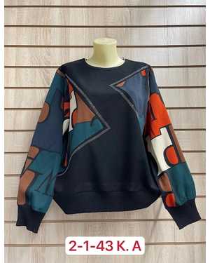 СВИТЕР ТКАНЬ 55% COTTON, 35% WOOL, 10% ELASTANE