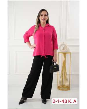 БЛУЗКА В РАЗМЕР ТКАНЬ ПРАДО