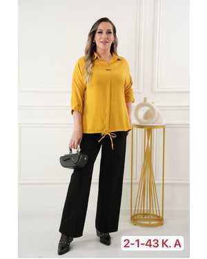 БЛУЗКА В РАЗМЕР ТКАНЬ ПРАДО