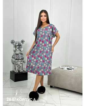 ТУНИКА В РАЗМЕР ТКАНЬ ХЛОПОК